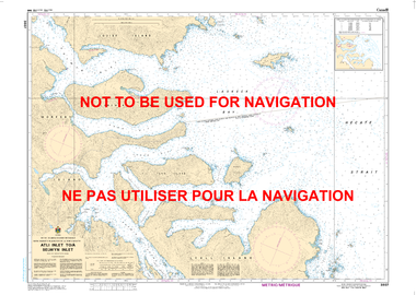 Atli Inlet to/à Selwyn Inlet Canadian Hydrographic Nautical Charts Marine Charts (CHS) Maps 3807