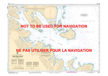 Juan Perez Sound Canadian Hydrographic Nautical Charts Marine Charts (CHS) Maps 3808