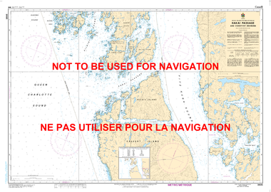 Hakai Passage and Vicinity/et Environs Canadian Hydrographic Nautical Charts Marine Charts (CHS) Maps 3935