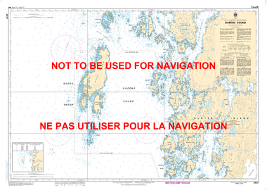 Queens Sound Canadian Hydrographic Nautical Charts Marine Charts (CHS) Maps 3937