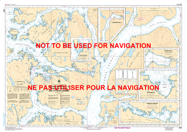 Fisher Channel to/à Seaforth Channel and/et Dean Channel Canadian Hydrographic Nautical Charts Marine Charts (CHS) Maps 3939