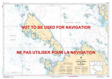 Malacca Passage to/à Bell Passage Canadian Hydrographic Nautical Charts Marine Charts (CHS) Maps 3956