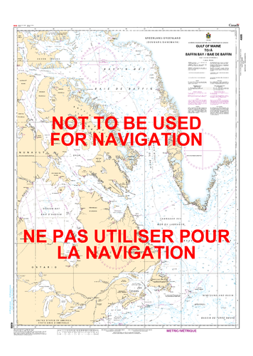 Gulf of Maine to/à Baffin Bay / Baie de Baffin Canadian Hydrographic Nautical Charts Marine Charts (CHS) Maps 4000