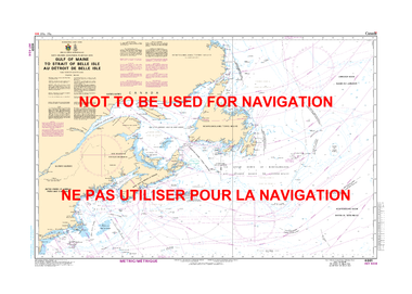 Gulf of Maine to Strait of Belle Isle / au Detroit de Belle Isle Canadian Hydrographic Nautical Charts Marine Charts (CHS) Maps 4001