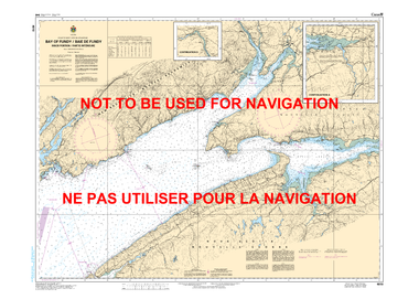 Bay of Fundy / Baie de Fundy: Inner portion / partie intérieure Canadian Hydrographic Nautical Charts Marine Charts (CHS) Maps 4010