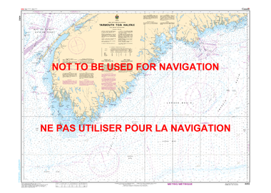 Yarmouth to / à Halifax Canadian Hydrographic Nautical Charts Marine Charts (CHS) Maps 4012