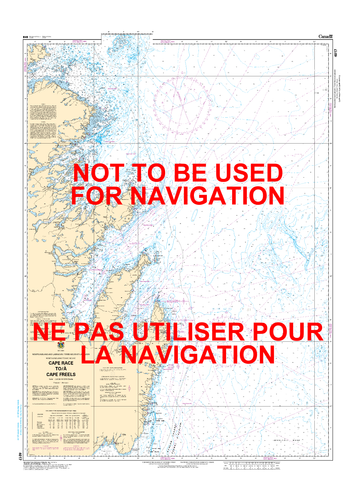 Cape Race to / à Cape Freels Canadian Hydrographic Nautical Charts Marine Charts (CHS) Maps 4017