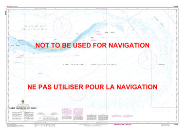 Sable Island / Île de Sable Canadian Hydrographic Nautical Charts Marine Charts (CHS) Maps 4098