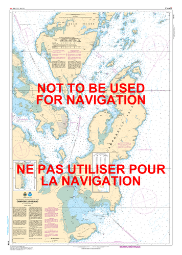 Campobello Island Canadian Hydrographic Nautical Charts Marine Charts (CHS) Maps 4114