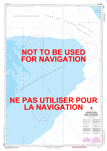 Georges Bank / Banc de Georges: Eastern Portion / Partie Est Canadian Hydrographic Nautical Charts Marine Charts (CHS) Maps 4255
