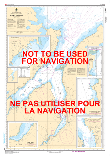 Sydney Harbour Canadian Hydrographic Nautical Charts Marine Charts (CHS) Maps 4266