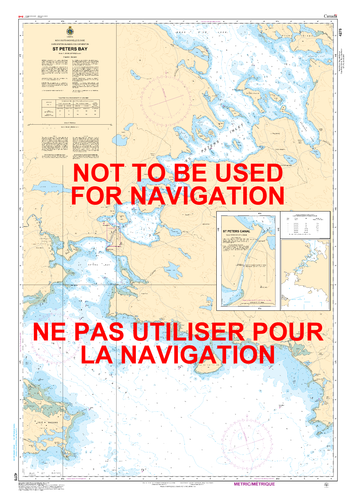 St. Peters Bay Canadian Hydrographic Nautical Charts Marine Charts (CHS) Maps 4275