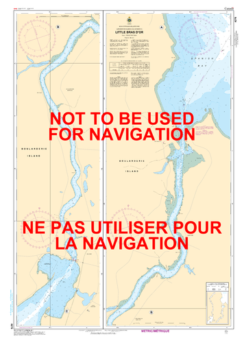 Little Bras D'or Canadian Hydrographic Nautical Charts Marine Charts (CHS) Maps 4276