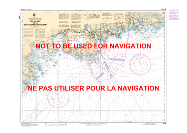 Egg Island to / à West Ironbound Island Canadian Hydrographic Nautical Charts Marine Charts (CHS) Maps 4320