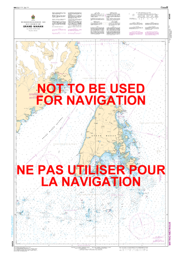 Grand Manan Canadian Hydrographic Nautical Charts Marine Charts (CHS) Maps 4340