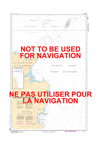 Cape Smoky to / à St Paul Island Canadian Hydrographic Nautical Charts Marine Charts (CHS) Maps 4363