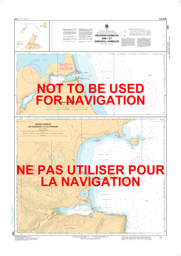 Ingonish Harbour and / et Dingwall Harbour Canadian Hydrographic Nautical Charts Marine Charts (CHS) Maps 4365