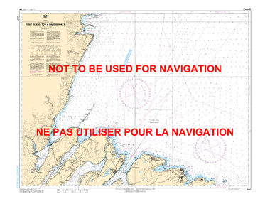 Flint Island to / à Cape Smokey Canadian Hydrographic Nautical Charts Marine Charts (CHS) Maps 4367
