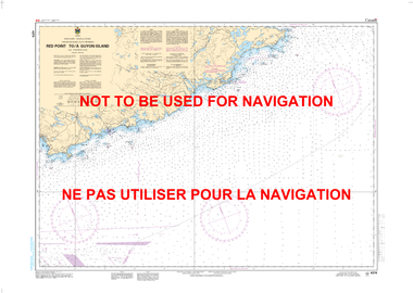 Red Point to / à Guyon Island Canadian Hydrographic Nautical Charts Marine Charts (CHS) Maps 4374