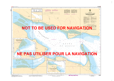 Havre de Gaspé Canadian Hydrographic Nautical Charts Marine Charts (CHS) Maps 4416