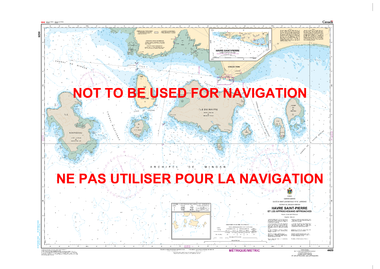 Havre Saint-Pierre et les approches/and Approaches Canadian Hydrographic Nautical Charts Marine Charts (CHS) Maps 4429