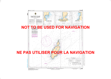 Saint Paul Island Canadian Hydrographic Nautical Charts Marine Charts (CHS) Maps 4450