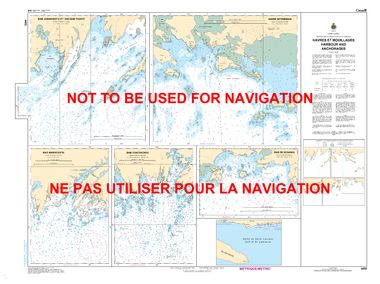 Havres et Mouillages - Harbours and Anchorages - Côte-Nord/North Shore Canadian Hydrographic Nautical Charts Marine Charts (CHS) Maps 4452