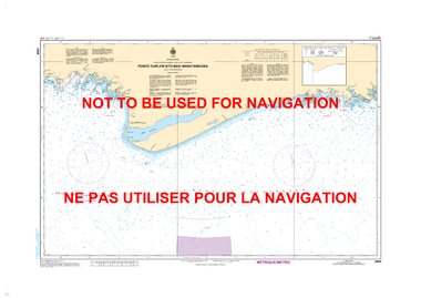Pointe Curlew à/to Baie Washtawouka Canadian Hydrographic Nautical Charts Marine Charts (CHS) Maps 4454