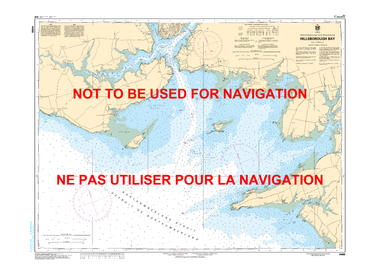 Hillsborough Bay Canadian Hydrographic Nautical Charts Marine Charts (CHS) Maps 4466