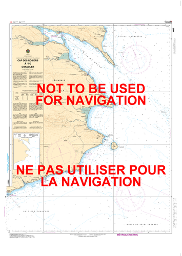 Cap des Rosiers à/to Chandler Canadian Hydrographic Nautical Charts Marine Charts (CHS) Maps 4485
