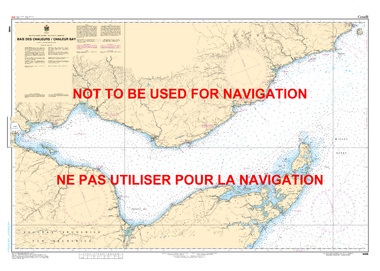 Baie des Chaleurs / Chaleur Bay Canadian Hydrographic Nautical Charts Marine Charts (CHS) Maps 4486