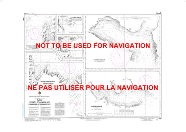 Plans: Vicinity of Canada Bay / Environs de Canada Bay Canadian Hydrographic Nautical Charts Marine Charts (CHS) Maps 4506