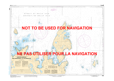 Quirpon Harbour and Approaches / et les approches Canadian Hydrographic Nautical Charts Marine Charts (CHS) Maps 4512