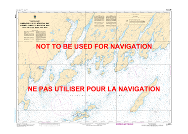 Harbours in Placentia Bay / Havres dans Placentia Bay: Petit Forte to / à Broad Cove Head Canadian Hydrographic Nautical Charts Marine Charts (CHS) Maps 4615