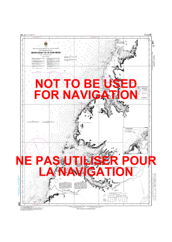 Bear Head to / à Cow Head Canadian Hydrographic Nautical Charts Marine Charts (CHS) Maps 4661