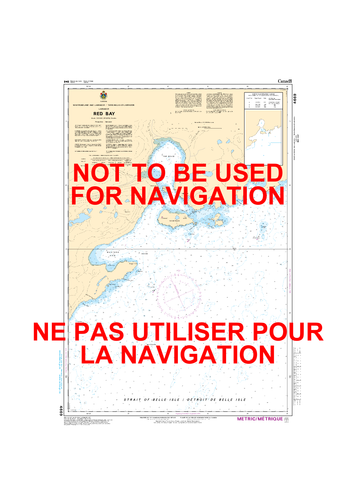 Red Bay Canadian Hydrographic Nautical Charts Marine Charts (CHS) Maps 4669
