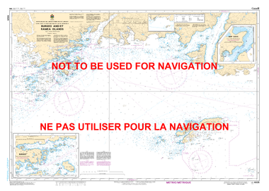 Burgeo and / et Ramea Islands Canadian Hydrographic Nautical Charts Marine Charts (CHS) Maps 4825