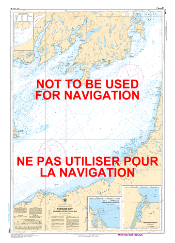 Fortune Bay: Southern Portion / Partie Sud Canadian Hydrographic Nautical Charts Marine Charts (CHS) Maps 4832