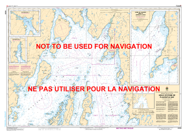 Head of / Fond de Placentia Bay Canadian Hydrographic Nautical Charts Marine Charts (CHS) Maps 4839