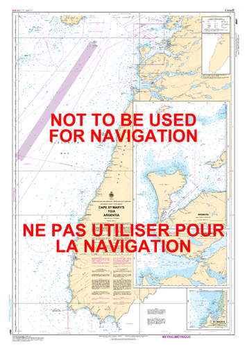 Cape St Mary's to / à Argentia Canadian Hydrographic Nautical Charts Marine Charts (CHS) Maps 4841