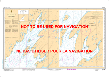 Head of / Fond de St Mary's Bay Canadian Hydrographic Nautical Charts Marine Charts (CHS) Maps 4843