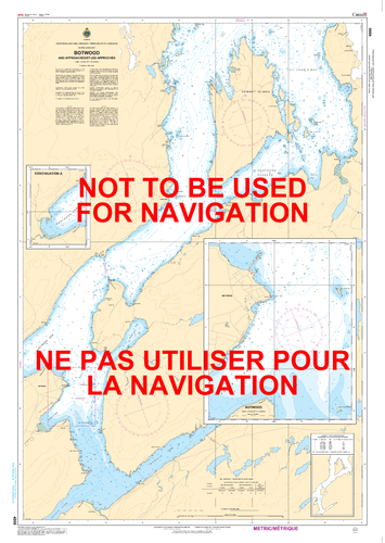 Botwood and Approaches / et les approches Canadian Hydrographic Nautical Charts Marine Charts (CHS) Maps 4866