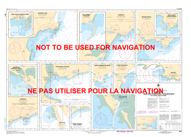 Plans, Baie des Chaleurs/Chaleur Bay (côte nord/North Shore) Canadian Hydrographic Nautical Charts Marine Charts (CHS) Maps 4921