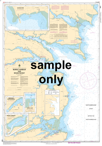 Murray Harbour to/à Boughton Bay Canadian Hydrographic Nautical Charts Marine Charts (CHS) Maps 4935