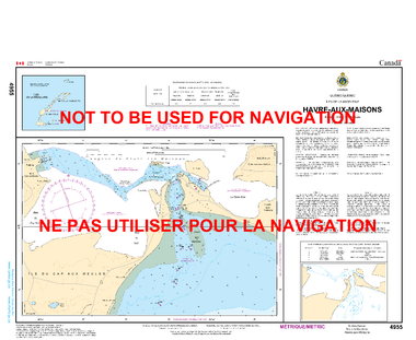 Havre-aux-Maisons Canadian Hydrographic Nautical Charts Marine Charts (CHS) Maps 4955