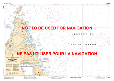 Murphy Head to / aux Button Islands Canadian Hydrographic Nautical Charts Marine Charts (CHS) Maps 5027