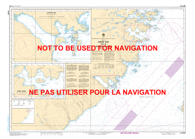 Green Bay to / à Double Island Canadian Hydrographic Nautical Charts Marine Charts (CHS) Maps 5030