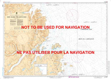Hare Islands to / à North Head Canadian Hydrographic Nautical Charts Marine Charts (CHS) Maps 5057