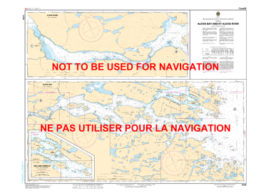 Alexis Bay and / et Alexis River Canadian Hydrographic Nautical Charts Marine Charts (CHS) Maps 5179