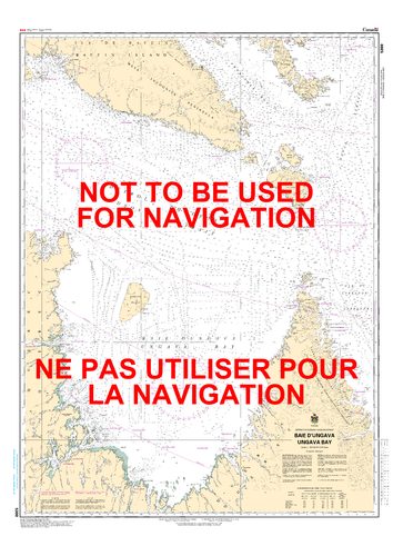 Baie D'Ungava / Ungava Bay Canadian Hydrographic Nautical Charts Marine Charts (CHS) Maps 5300